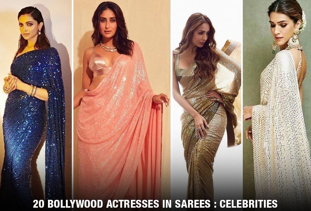 Most Popular 20 Bollywood Actresses in sarees