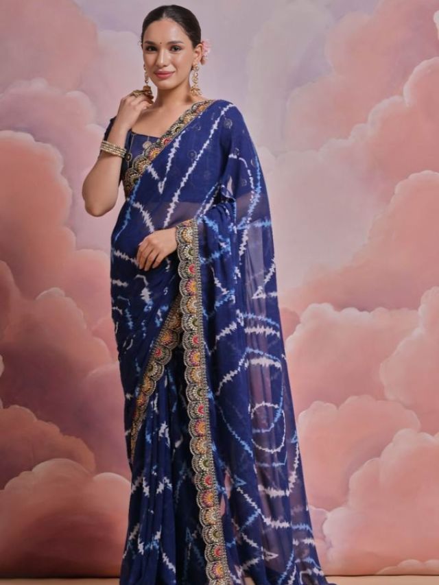 Fancy Georgette saree