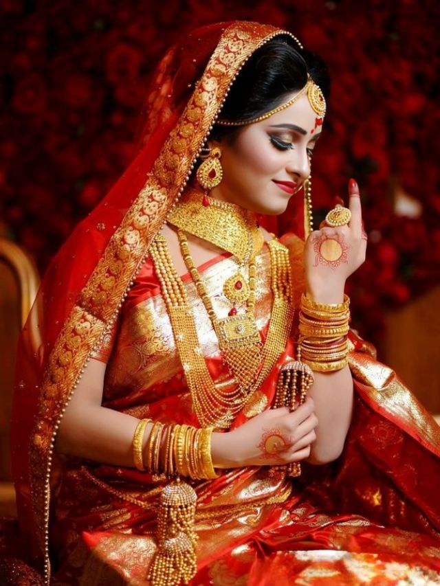 How To Style Your Bridal Banarasi Silk Sarees To Be A Unique Bride Top 5 Tips To Style Your Bridal Banarasi Silk Sarees