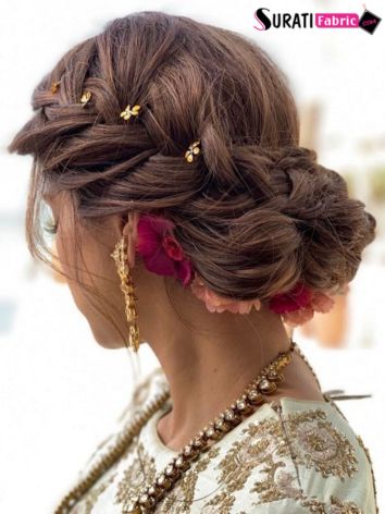 9 Stunning Reception Hairstyles For 2018 | Candy Crow | Top Indian Beauty  and Lifestyle Blog | Indian hairstyles, Reception hairstyles, Engagement  hairstyles