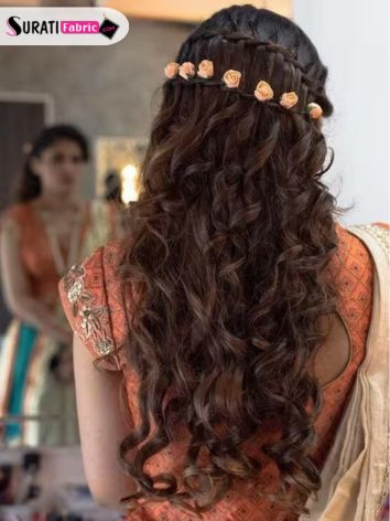 51 Stunning Wedding Hairstyles For A Round Face | Hair style on saree, Long  hair wedding styles, Wedding hairstyles for long hair