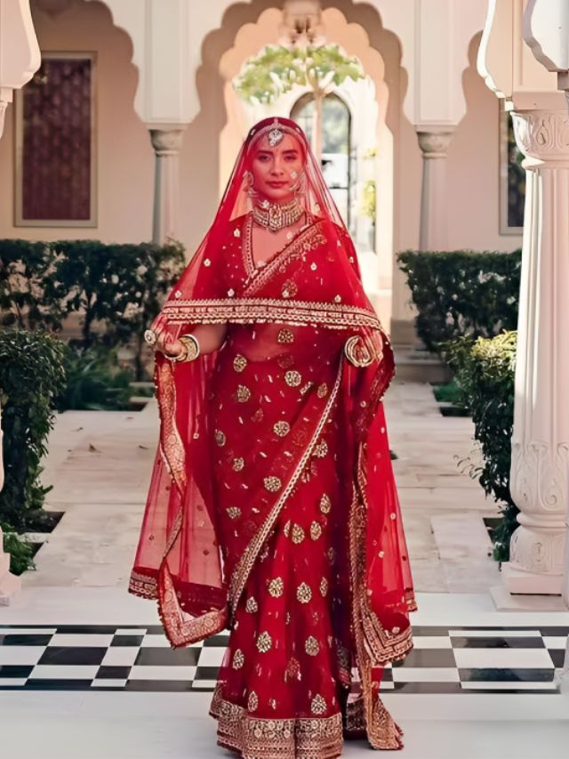 10 Stunning Wedding Saree Looks of Bollywood Brides  Surati Fabric -  Fashion Blogs of India for Kurtis, Sarees and ladies wear