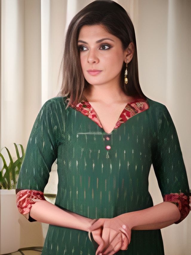 Mint Green Chanderi Cotton Churidar Suit 56644 | Stylish dress designs, Dress  neck designs, Churidar
