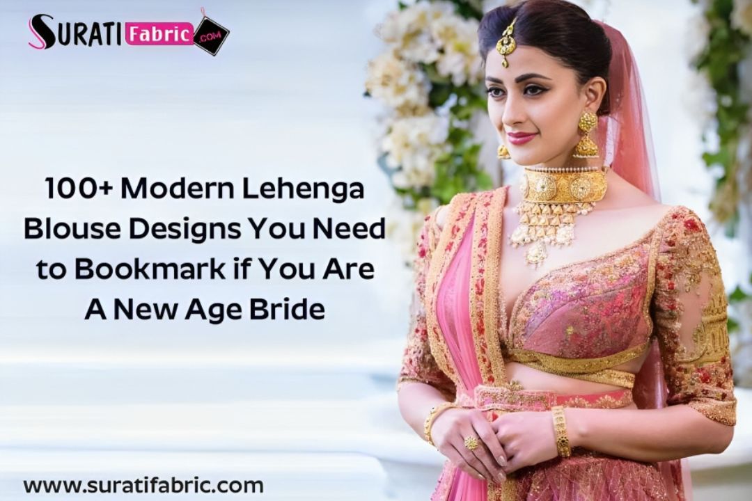 Velvet Elegant Blouse Designs For Red Bridal Lehenga