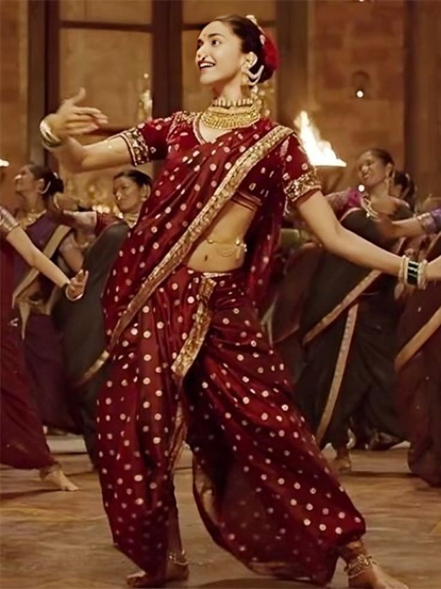 Deepika Padukone in Nauvari Saree from Maharashtra