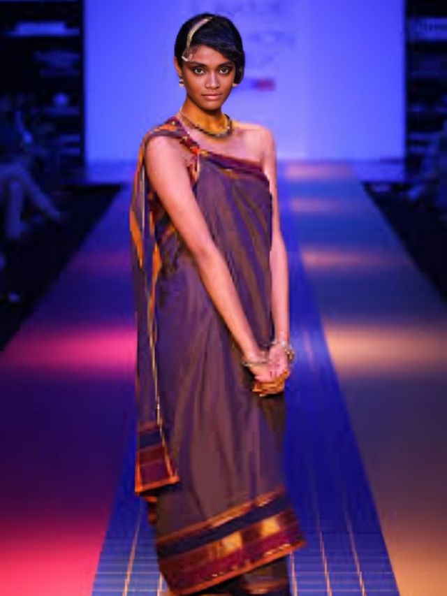 Halakki Vokkaliga Saree Drape style from Karnataka