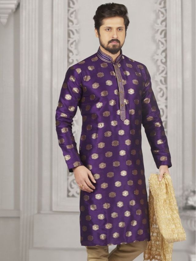 Brocade Kurta Design For Men