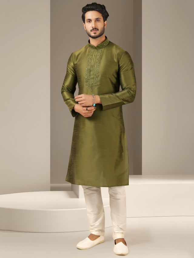 Green Kurta for Mehendi