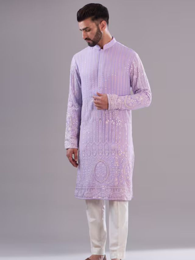 Lavender Kurta