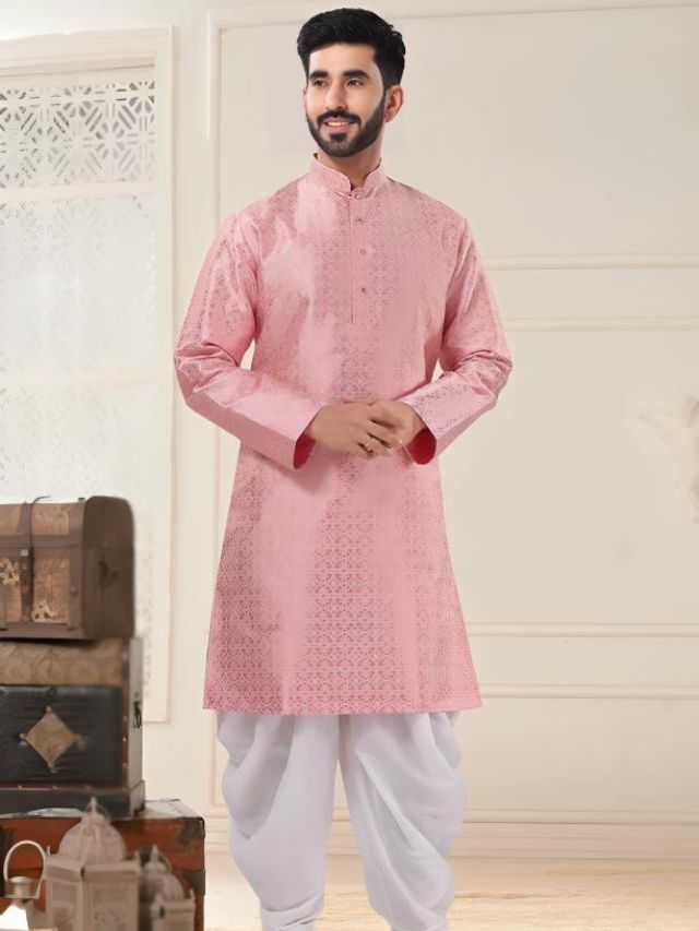 Light Pink Men’s Kurta