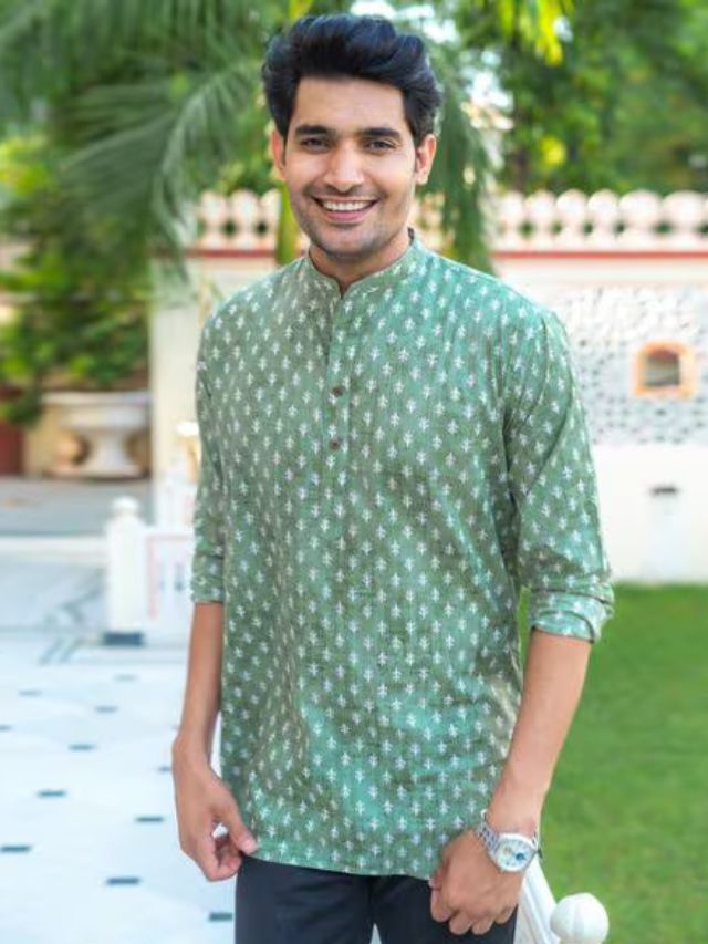 Mens Short Kurta