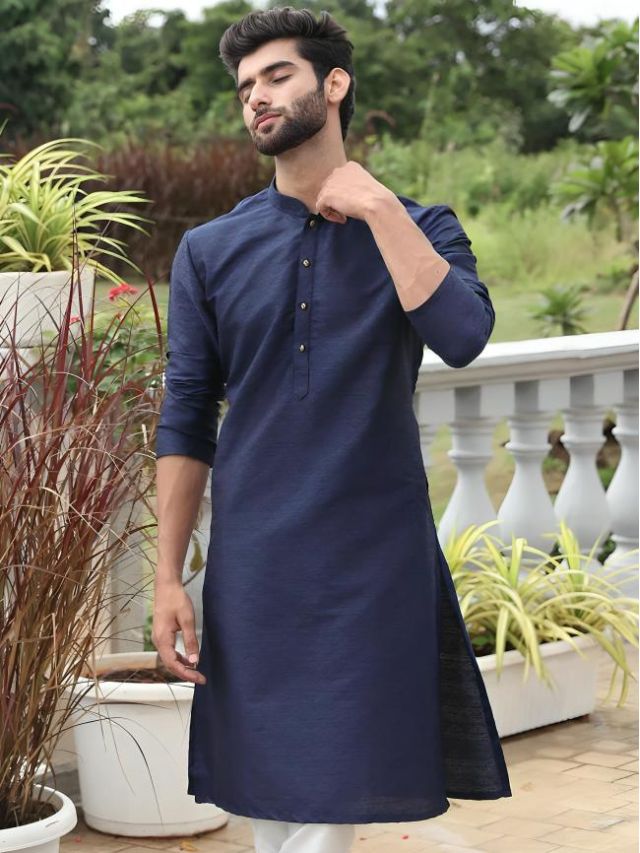 Navy Blue Kurta for men