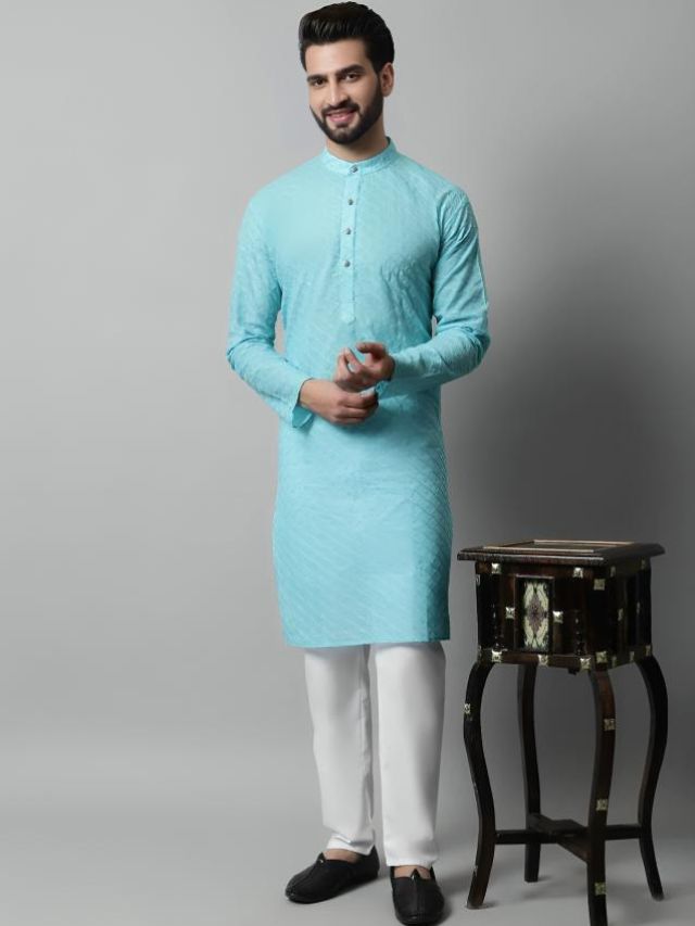 Sky Blue Kurta for Men