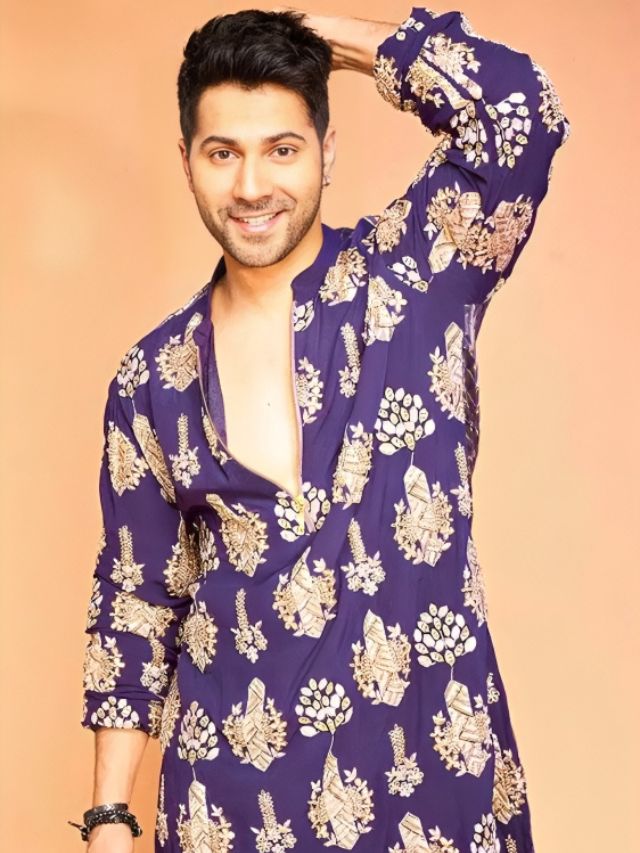 Varun Dhawan in Printed Kurta