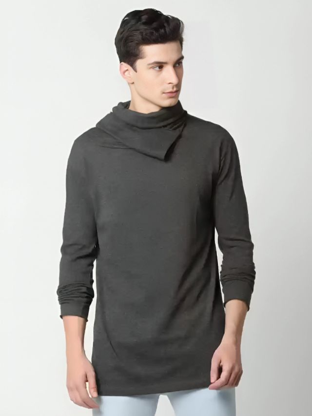 Cowl Neck T-Shirt Designs For Men