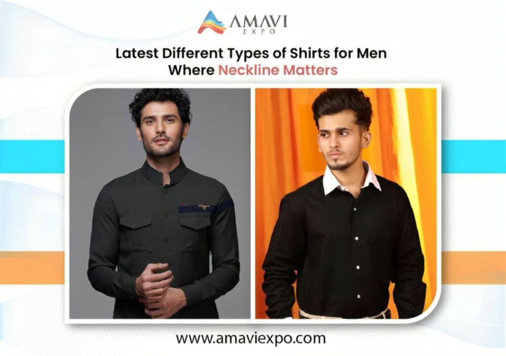 Latest Different Types of Shirts for Men Where Neckline Matters