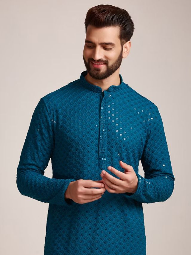 Blue Kurta for Men