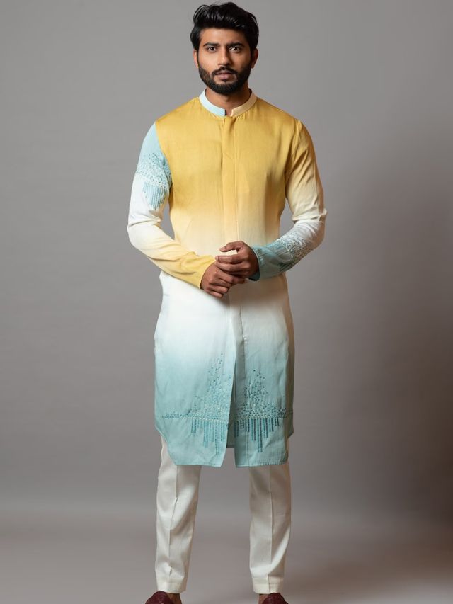 Mens Ombre Kurta