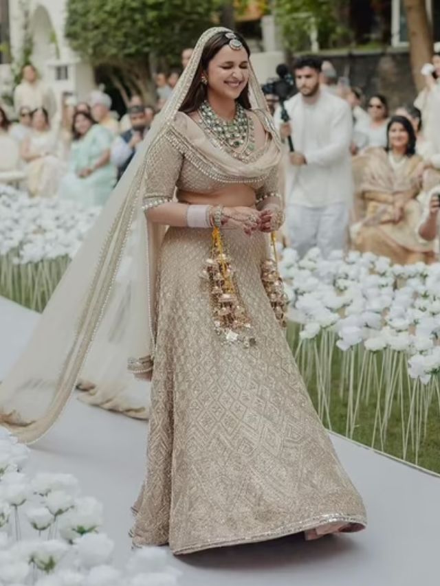 Parineeti Chopra in Pastel Lehenga Design