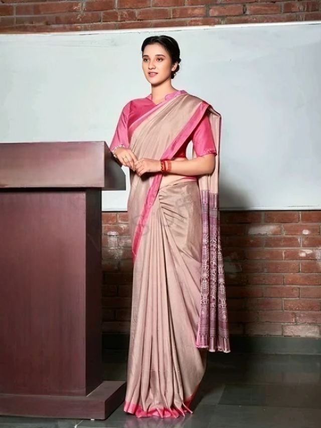 Uniform Lycra Saree