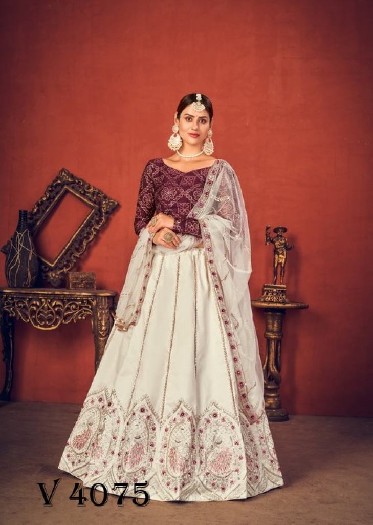 Buy Most Trending Designer White Color Lehenga Choli For Bridal Look –  Joshindia