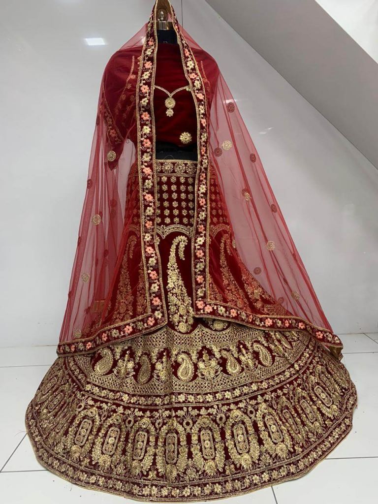 banarasi silk heavy bridal lehenga online -9810115314 | Heenastyle