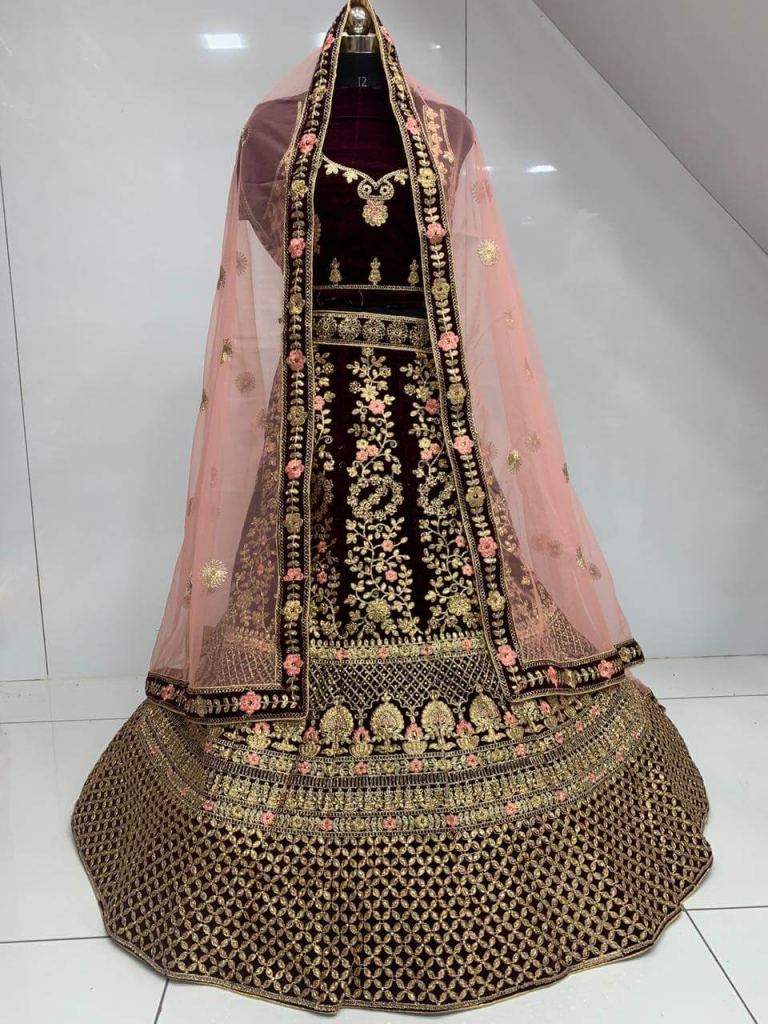 Popular Bridal Lehenga Designs in Embellished Heavy Zardozi Work Lavender Lehenga  Choli Pakistani Bridal Dress in Raw Net Chiffon #BN937 | Lavender lehenga, Bridal  lehenga designs, Pakistani bridal