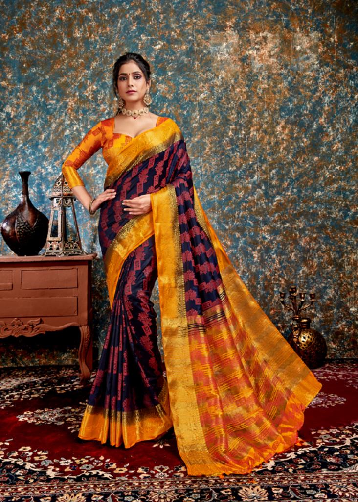 Exclusive Designer Nylon Silk Saree - Stylecaret.com