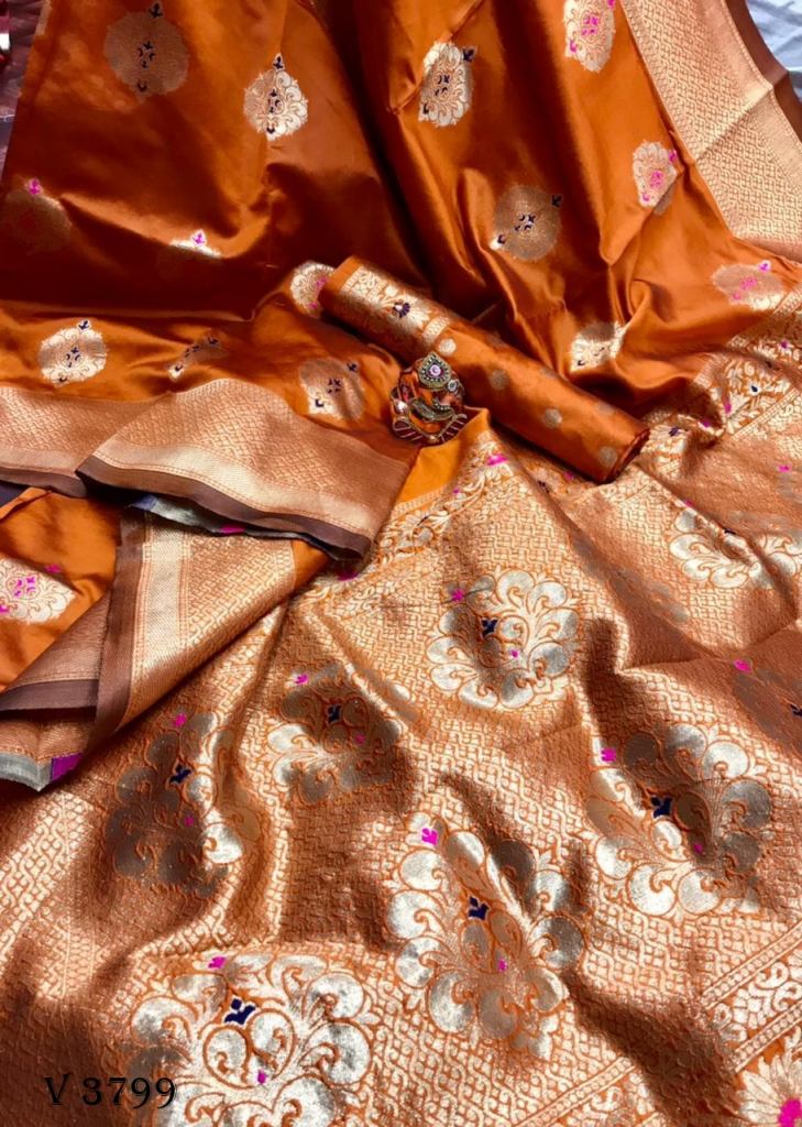 Buy Yellow Banarasi Silk Saree With Meenakari Jaal Work And Unstitched  Blouse Piece