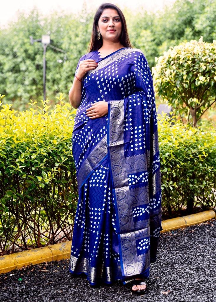 Royal Blue Banarasi Silk Saree