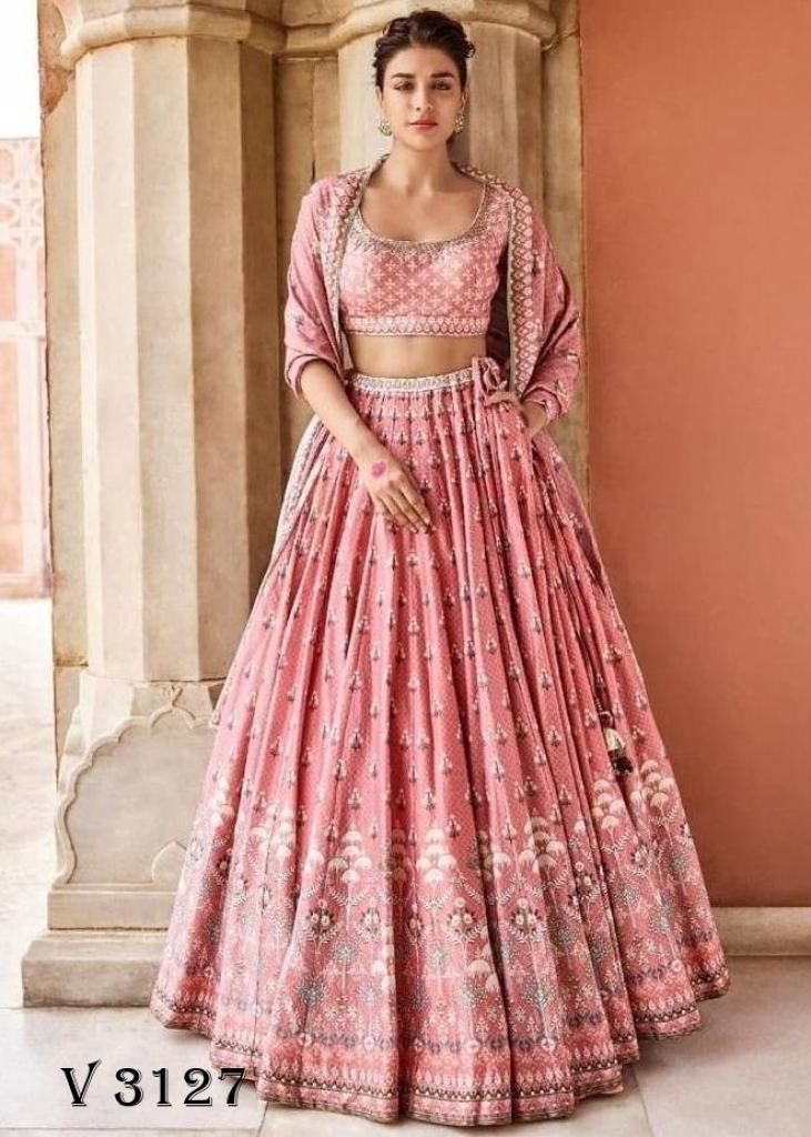 Zeel Clothing Women's Silk Embroidered Semi-Stitched Lehenga Choli with  Dupatta (108-Pink-Wedding-Bridal-Latest-Lehenga; Free Size) : Amazon.in:  Fashion