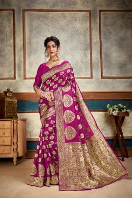 Aakrti Lichi Silk Pink Colour Saree