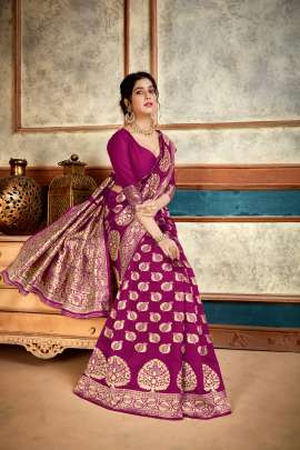 Aakrti Lichi Silk Pink Colour Saree