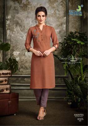 Alishka Amayra Kurti with Pant Wholesale Catalog 6 Pcs