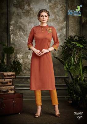 Alishka Amayra Kurti with Pant Wholesale Catalog 6 Pcs