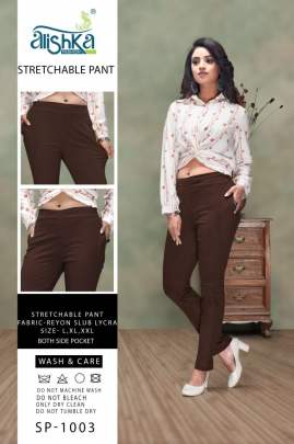 Alishka Stretchable Pant Pant Wholesale Catalog