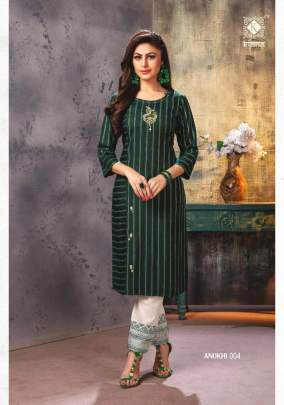 Anokhi  Embroidery Work Kurtis With Pants Catalogue