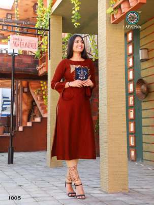 Aradhna Fashion Funda Vol 1 Kurti with Pant Wholesale Catalog 10 Pcs