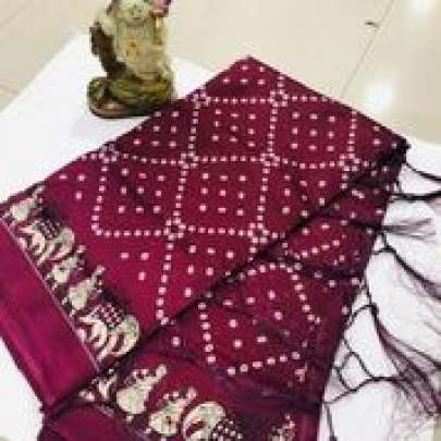 Art Silk Famouns Collection Bandhini