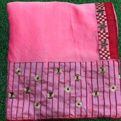 BEAUTIFUL CRAP SILK SATIN SAREE