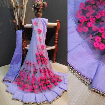 BEAUTIFUL PARTY WEAR NET SAREE