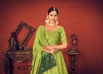 BRIDESMAID VOL 13 Bridal Look Lehengha Choli In Floracance Green Color By SHUBHKALA