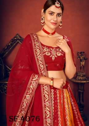 BRIDESMAID VOL 13 Bridal Look Lehengha Choli In Red Color By SHUBHKALA