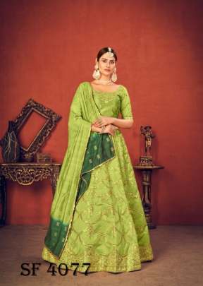 BRIDESMAID VOL 13 Bridal Look Lehengha Choli In Floracance Green Color By SHUBHKALA