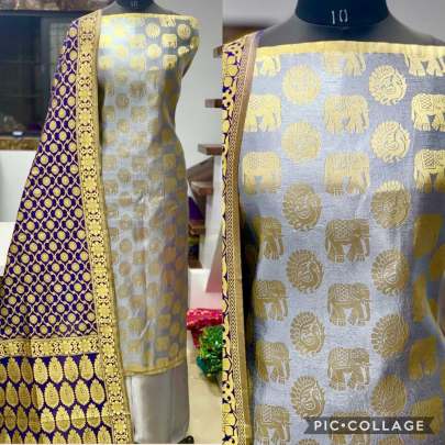 Banarasi Jacqurd Naylon With  Zari  Work  Butti