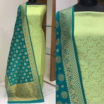 Banarasi Jacqurd Nylon With Thread And Zari Work Butti