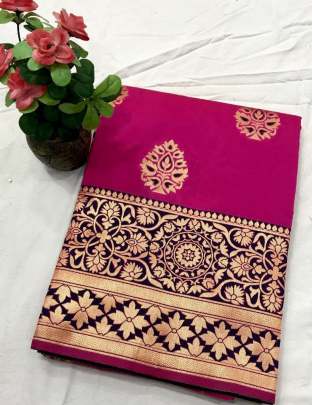 Banarasi silk meenkari weaving saree 