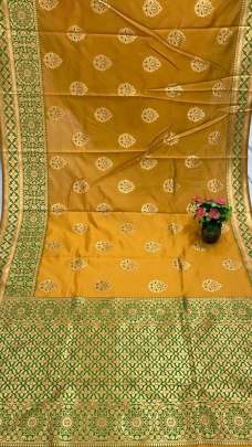 Banarasi silk meenkari weaving saree