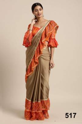 Bandhani  Chiffon Vol 1 Brown