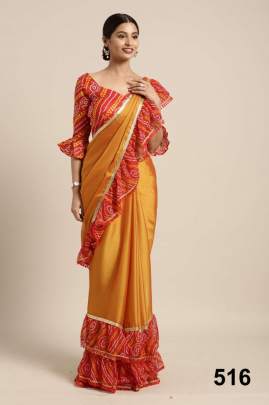 Bandhani  Chiffon Vol 1 Orange